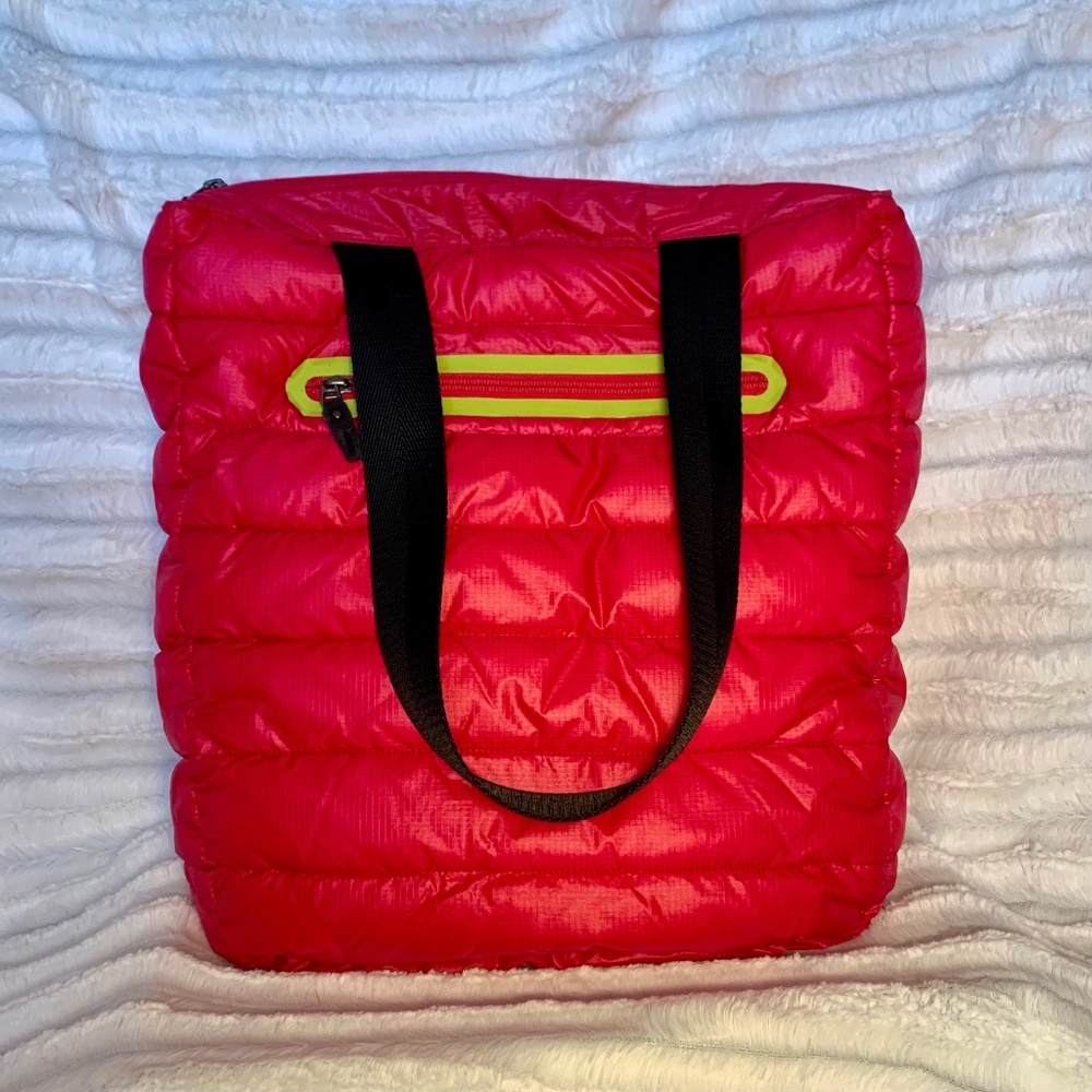 Columbia Puffer Quilted Tote Bag - Pink